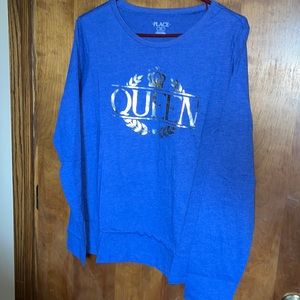 QUEEN long sleeve tee!  Great for moms and teachers.